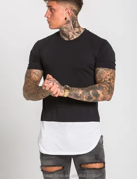 crew curved hem shirts