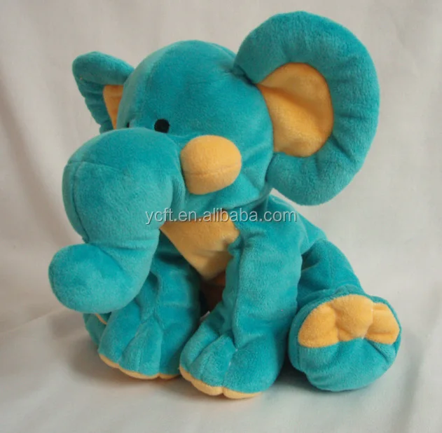 
08403 plush and stuffed sitting elephant toy 