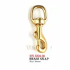Solid Brass Snap with 3/4" Round Swivel Eye