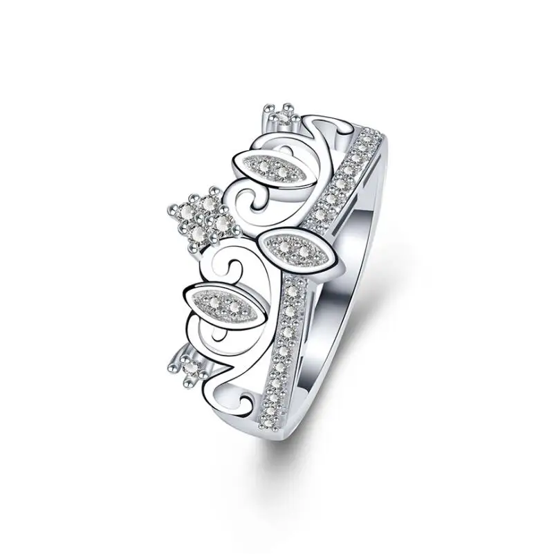 

Fashion Europe and America Creative Explosion Crown Zircon Ring Female