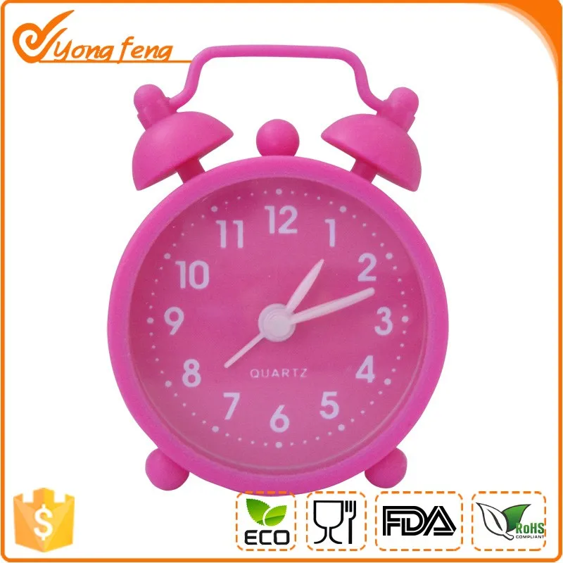 Promotional Desktop Unbreakable Silicone Pretty Kids Digital Alarm