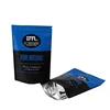 Custom Printed Resealable Matt Black Food Grade Stand up Pouch Bags for Snack