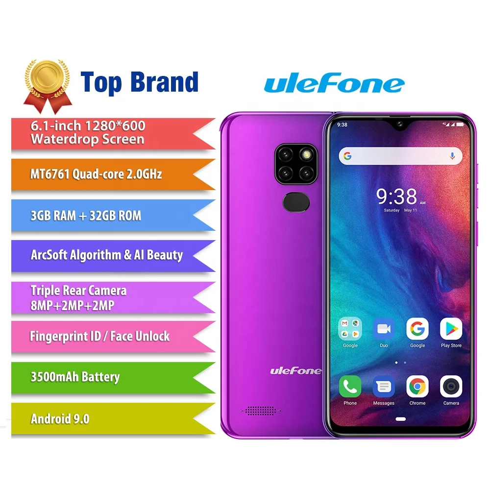 

Ulefone Note 7P Presell 3GB 32GB Best Selling Original China Phone Global ROM Full Screen Fingerprint Recognition Smartphone