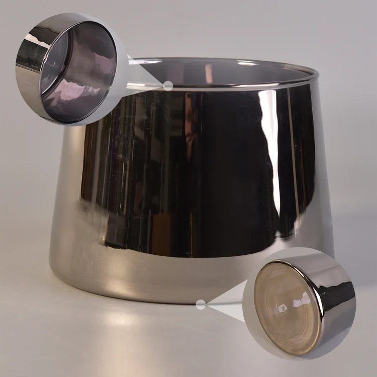 Unique electroplate glass candle holders wedding decor