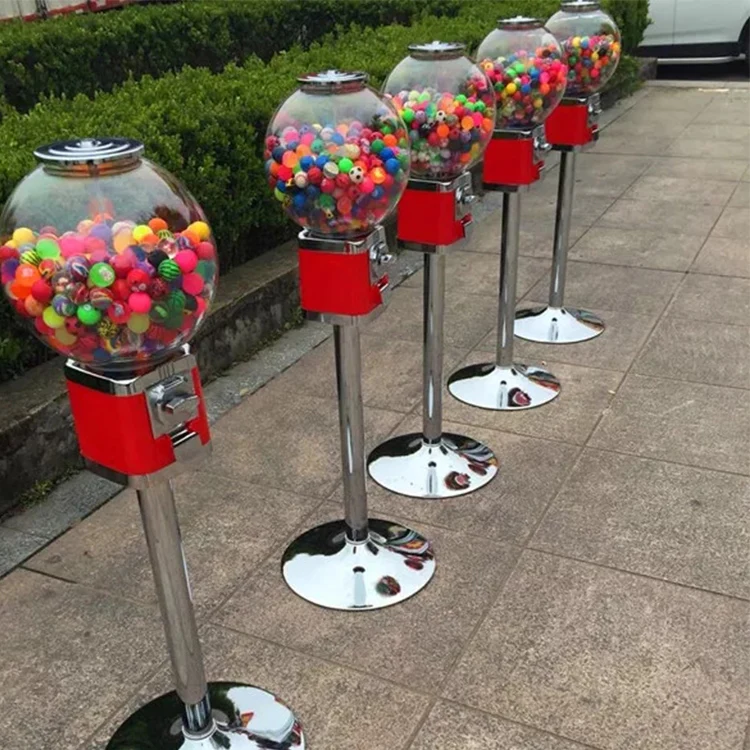 Large Globe Gumball Bubble Vending Machine With Removable Cash Box