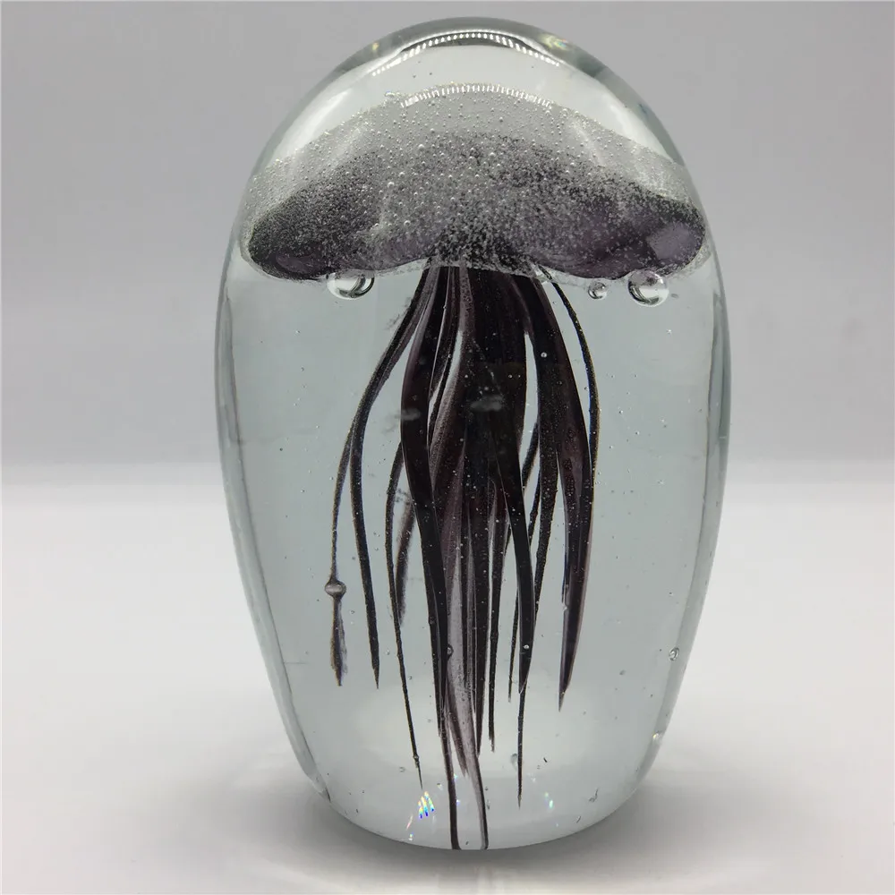 

Lightweight Body Bright Colors Appealing Glass Art Jellyfish, Colorful