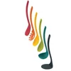 Nylon 5 pieces Multicolored Nest Utensils Compact Stacking Kitchen Tool Set