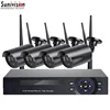 4CH 720P NVR Kit HD Outdoor IR CUT Security Camera Wireless home CCTV Systems