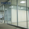 Aluminum frame glass wall designs glass partition with door