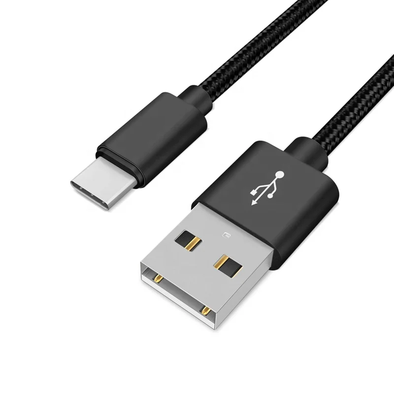 

ZMD excellent type c to usb fast data cable nylon braided for Huawei for Samsung, Black;grey;gold;rose gold