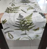 Polyester Printed Table Runner with all kinds of Fern Plant Tree Made of Chinese Textile Tablerunner Factory with BSCI Audit