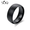 Best Selling Engagement Band Comfort Fit Black Hole Punch Ring Plated Middle Edges Polished Tungsten Carbide Ring