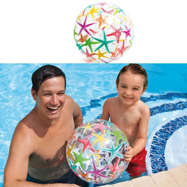 
INTEX 59040 WHOLESALE LIVELY PRINT PVC INFLATABLE BEACH BALL FOR KIDS 