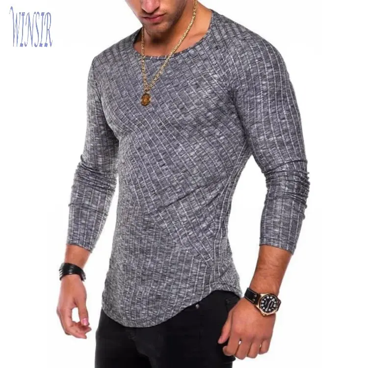 

Slim Fit Sweater Men 2019 Spring Autumn Thin O-Neck Knitted Pullover Men Casual Solid Mens Sweaters, N/a