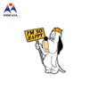 Custom Cheap Cute Funny Droophy Dog Stickers For Kids Vinyl Expressional Sticker