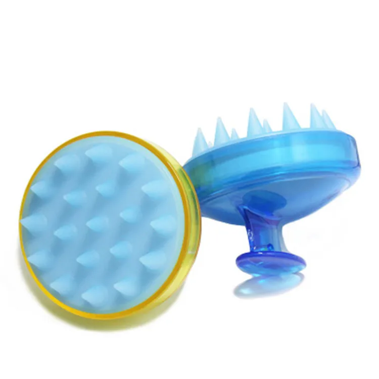 Custom Private Label Silicone Shampoo Scalp Massage Round Detangling ...
