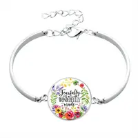 

Hotsale Unique silver alloy Bangle Bracelets Bible Verse Wrist Band for Christian jewelry