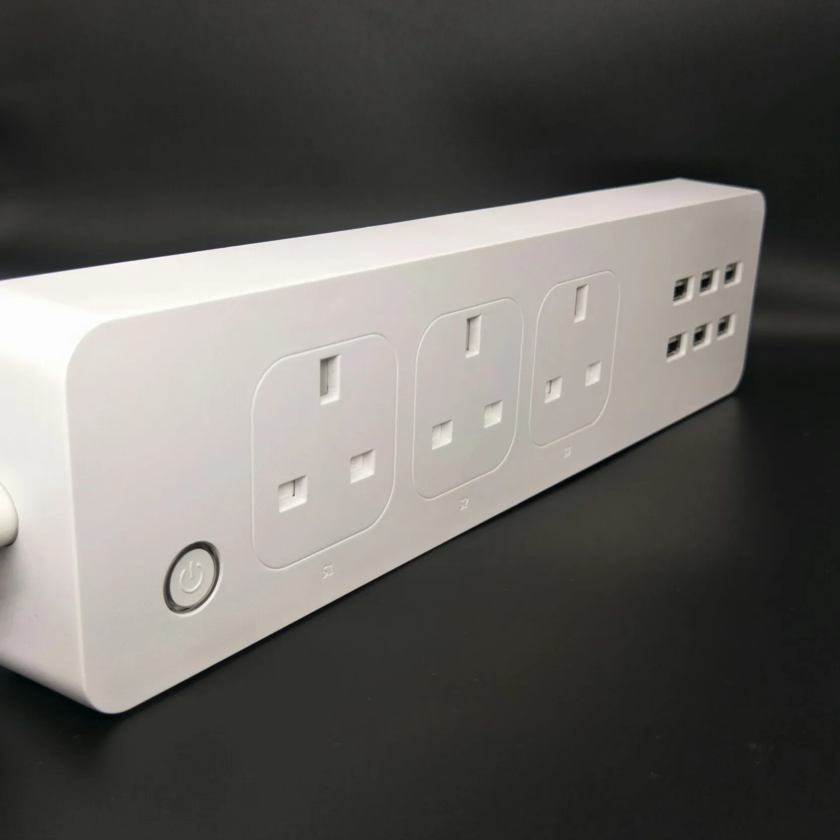 hopewang 2019 新的英国标准墙壁插座 pc 白色颜色 10a 16a 100-240 v