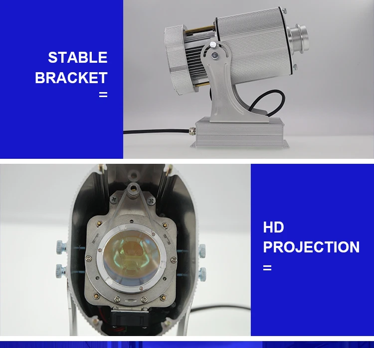 100W big glass outdoor waterproof rotating gobo projector on the wall