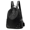 Women double shoulder oxford material rivets college travel student bag ladies fancy backpack