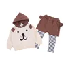 Hao Baby The New Winter 2019 More Children In Private Cartoon Dog Suit Two-piece Add Wool False Three-piece Suit