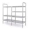 Easy to assemble non woven fabric 10 tiers cover metal shoe rack designs