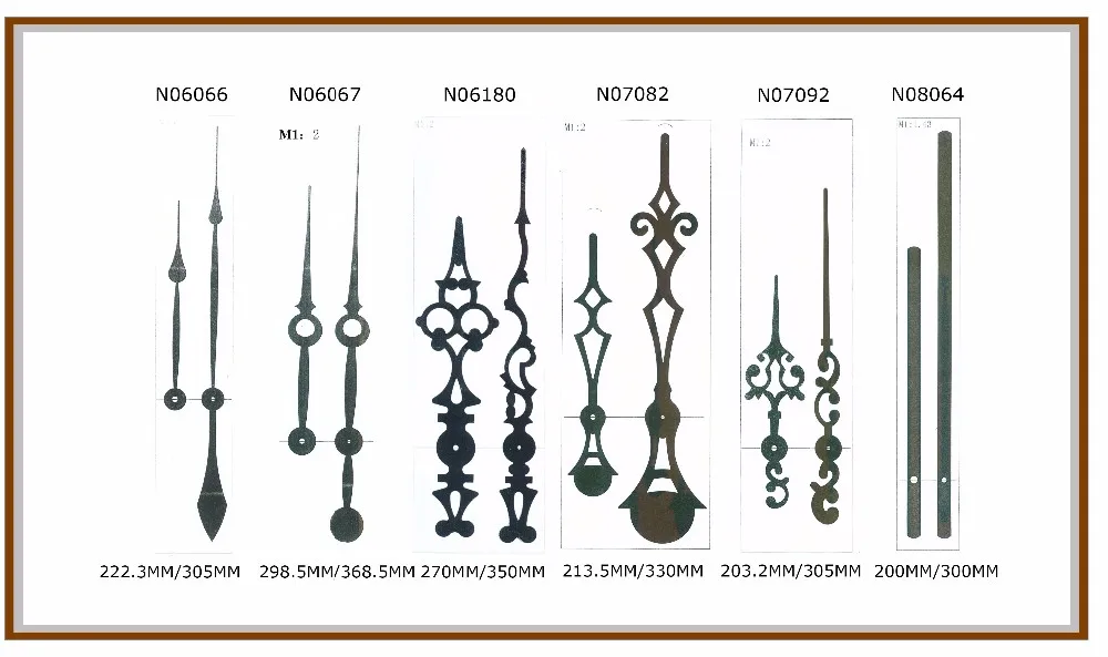 Aluminum Extra Long Clock Hands/needle/pointer For Clock Mechanism,Clock Parts By Chinese