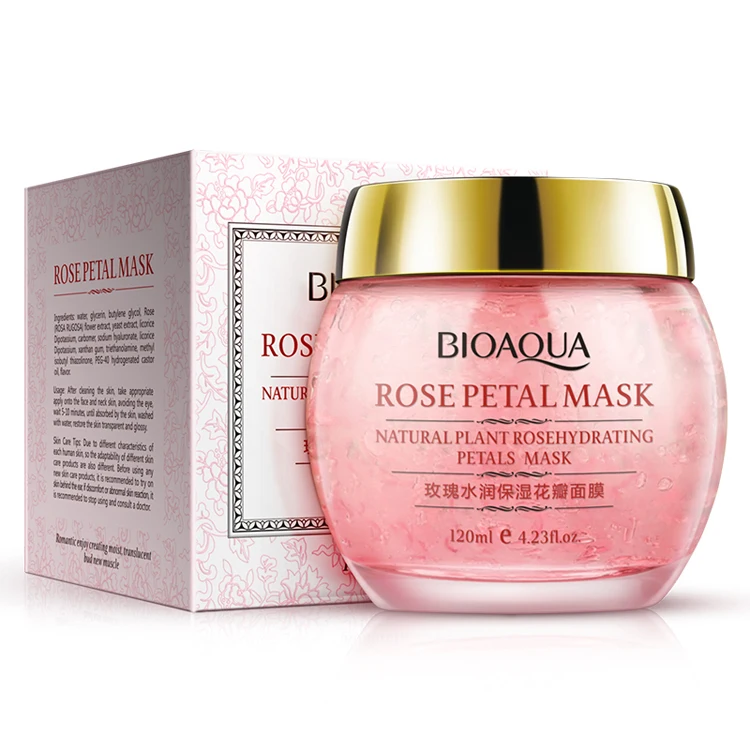 

private label Bioaqua rose petal mask oil control whitening Moisturizing skin care Sleep Mask