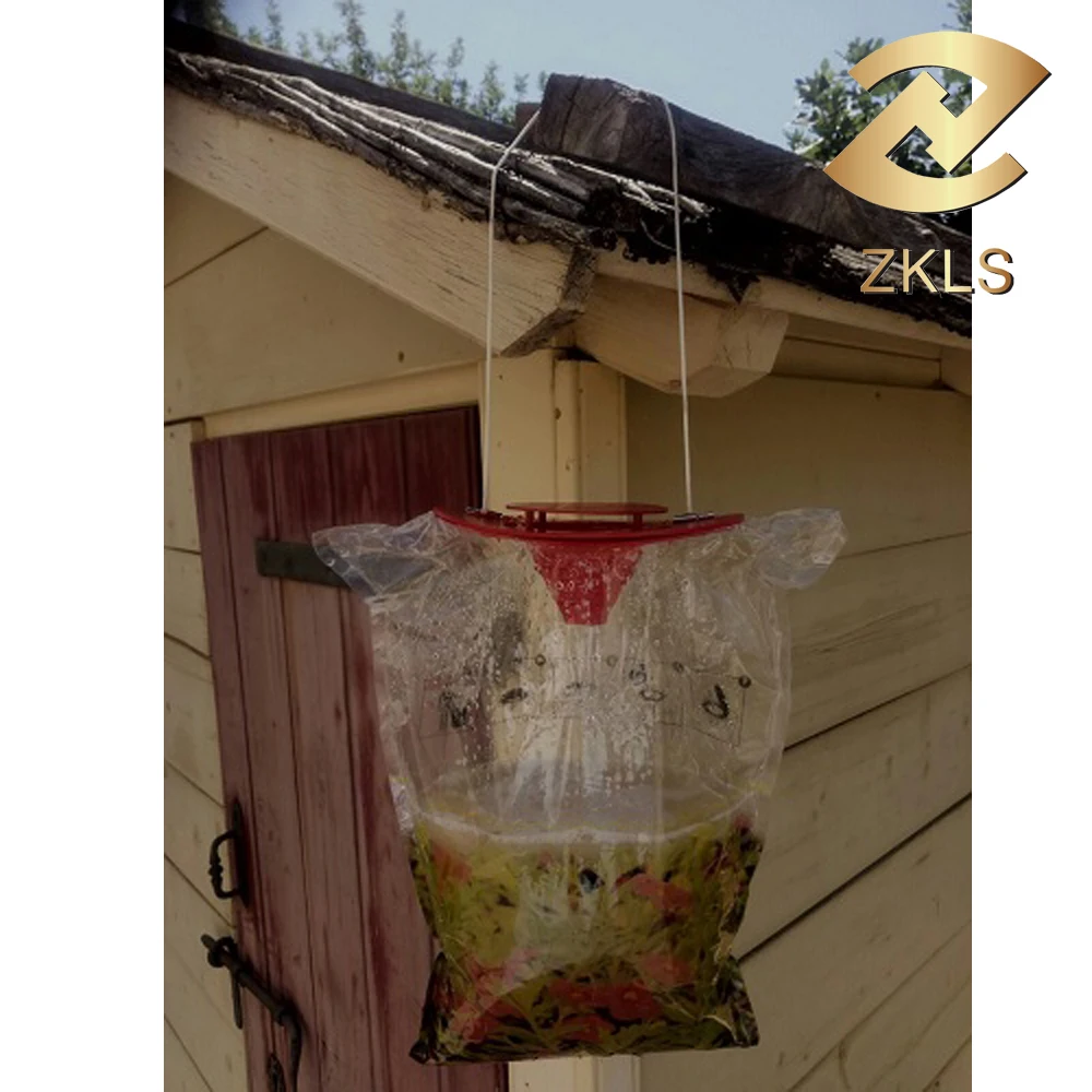 
Disposable fly trap hanging bag poison free effective 