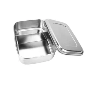 Image of Leak Proof Lunch Stainless Steel Bento Box With Compartments Food Grades