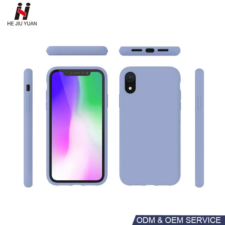 Dongguan Factory Shockproof Gel Rubber Liquid Silicone Phone Cover For iPhone X Case