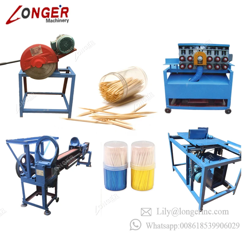 Factory Price Newest Equipment Tooth Pick Stick Processing Production