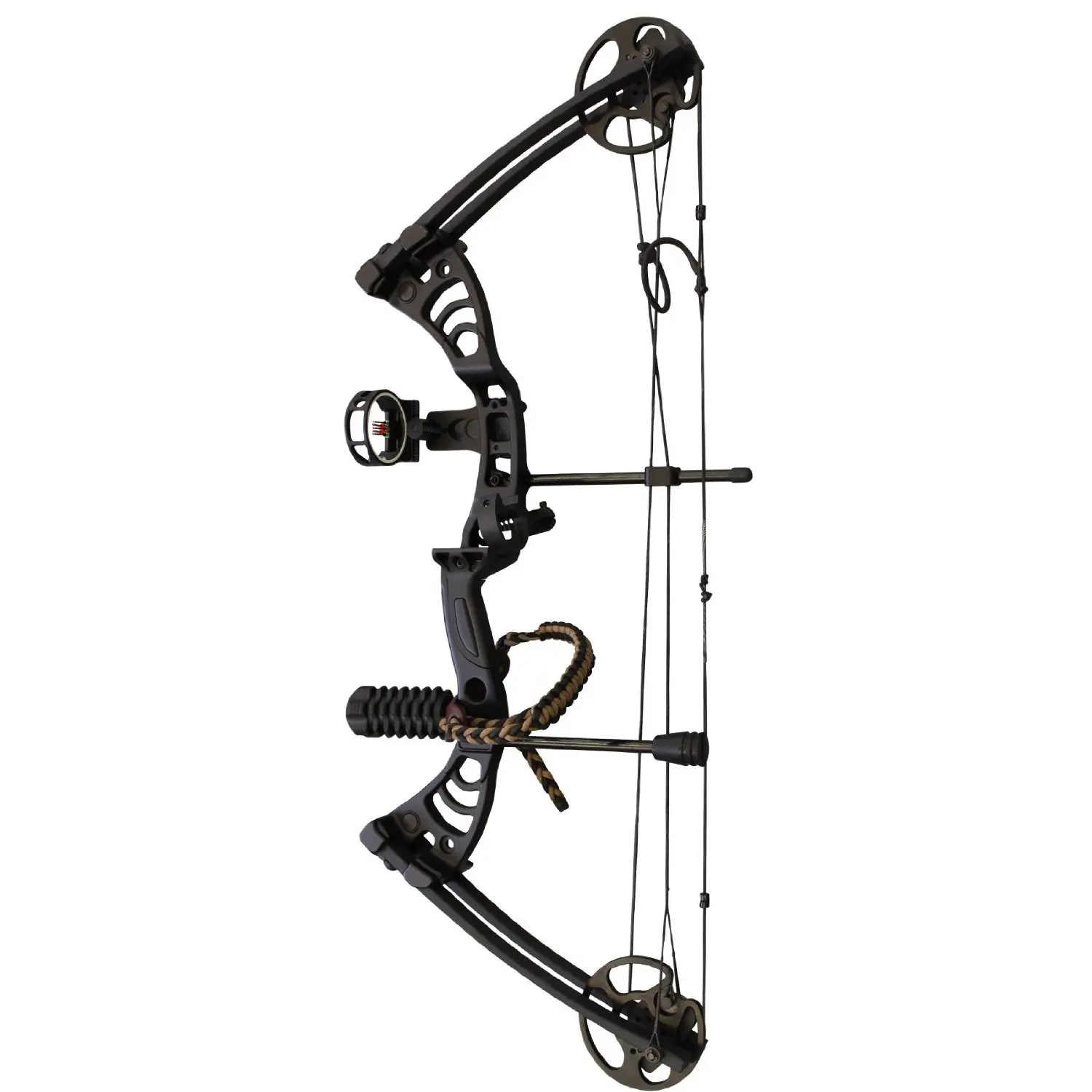 Arm Guard and Finger Tab Twister Arrow Rest SAS Sergeant 55 Lb 29 Compound Bow Package with 3-Pin Sight Autumn Camo Quiver Arrows