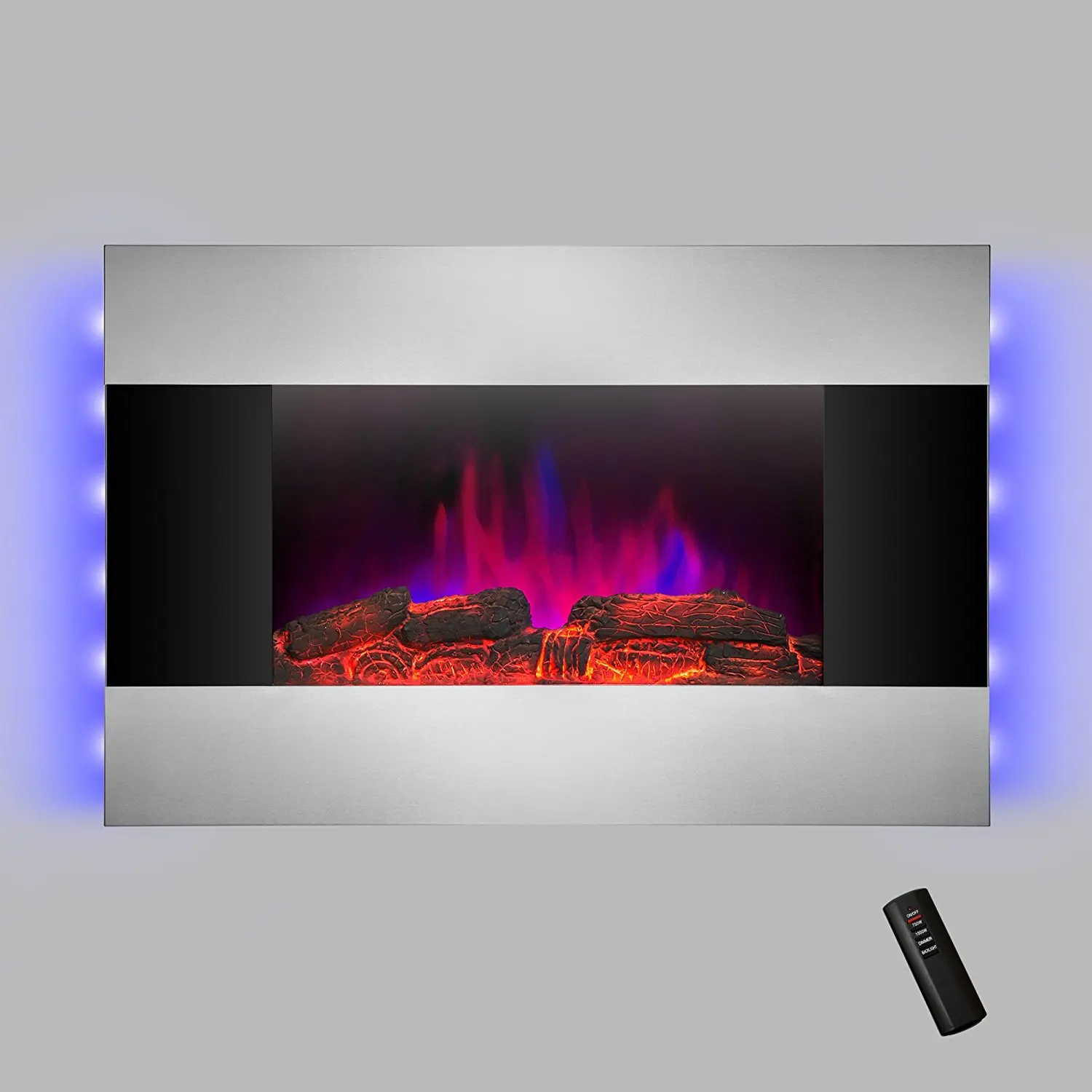 Buy Akdy 36 Inch Wall Mount Modern Space Heater Electric Fireplace