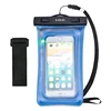 Universal Waterproof Phone Case, Multifunction CellPhone Dry Bag Pouch with Armband & Neck Strap for iPhone X/8 Plus/8/7/6S Plus