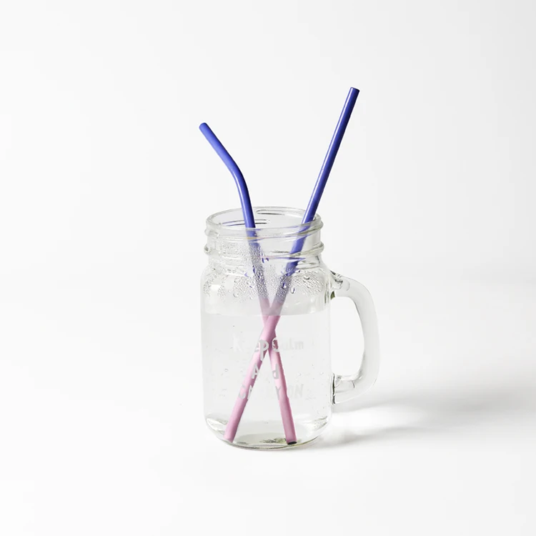 Branded 215mm Alcohol Drinking Metal Stainless Steel Straws For Sale