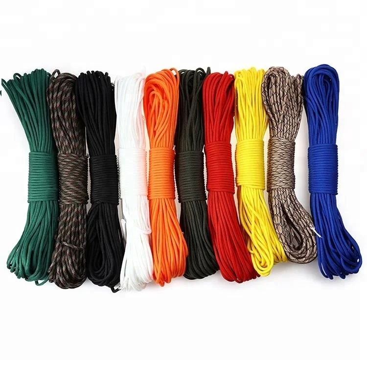 

Fashionable Manufacture Nylon Survival Braid Cord Rope 3mm 4mm Parachute Cord, More than 200 colors