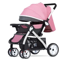 

2019 Hotest Factory Price Pink Baby Pram Doll Umbrella Stroller For Girls