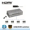 HDMI USB 2.0 KVM Simultaneous Switch 4 input 1 output Keyboard and Mouse