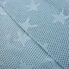 keqiao textile city star pattern jacquard knitted net 100% polyester mesh fabric for dress