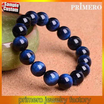 Pulsera De La Dignidad En Ojo De Tigre Azul La Tienda Zen