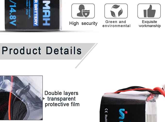 Rc lipo battery 10000/16000/22000mah 25c 14.8v 3s 4s 5s 6s li-poymer battery pack