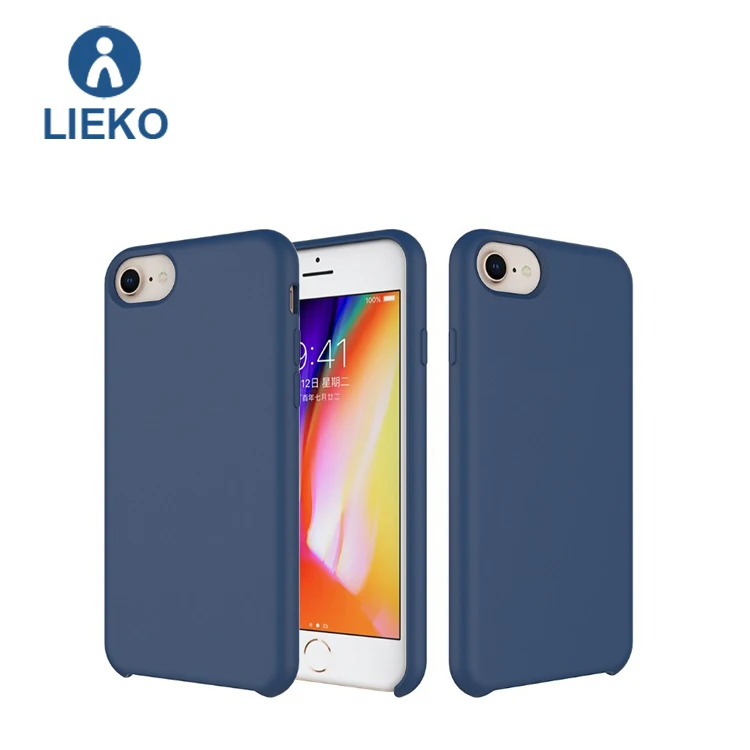 

Hot selling cases liquid silicone l case for iphone 6 7 8, Blue,red,grey,black,customized color