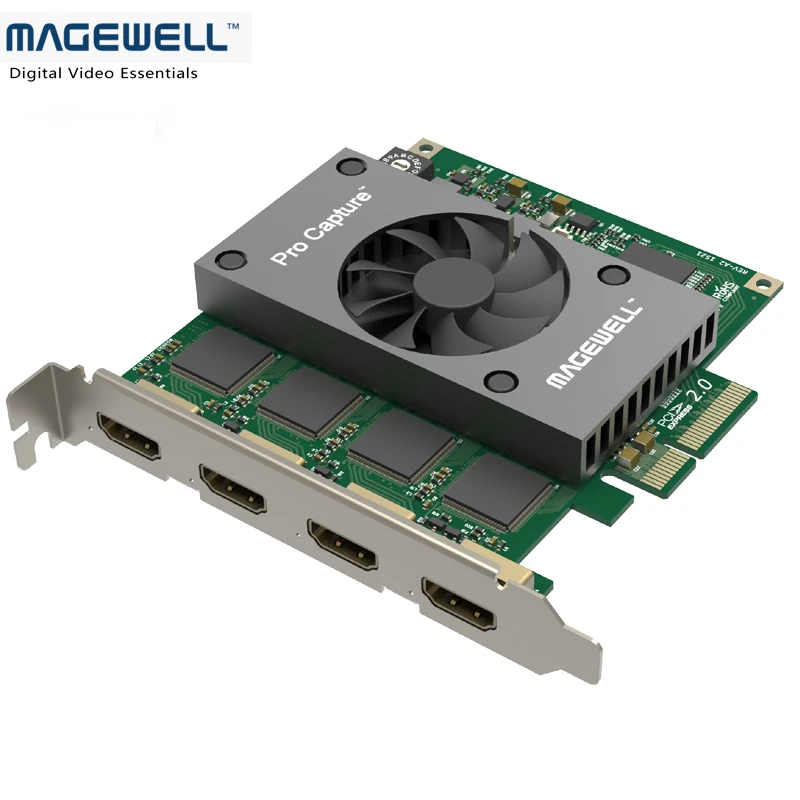 

Magewell Realtime 2K Capture HDMI PCIE 4 Input PC Video Capture Card with SDK