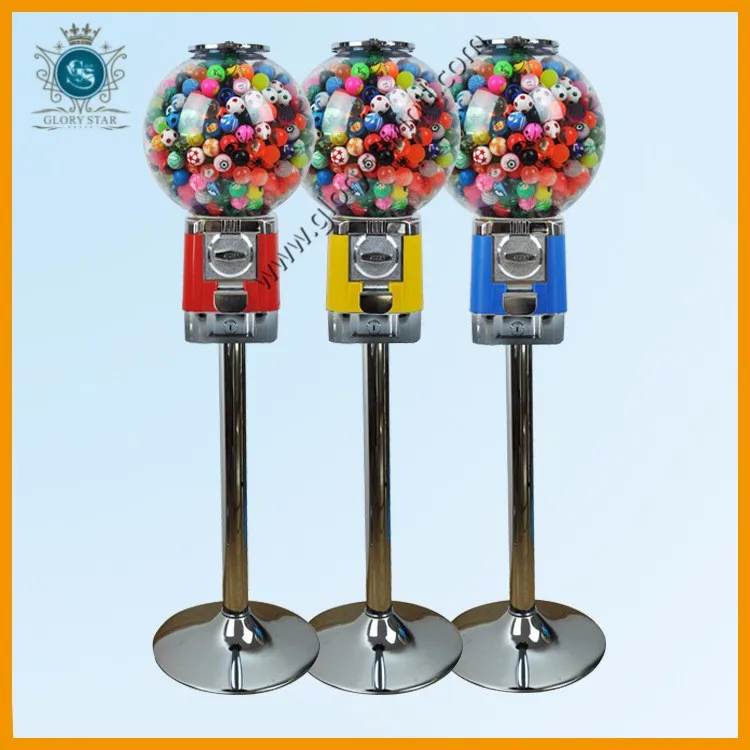 Large Globe Gumball Bubble Vending Machine With Removable Cash Box