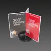 360 degree roating display type menu stand revolving acrylic table number holders