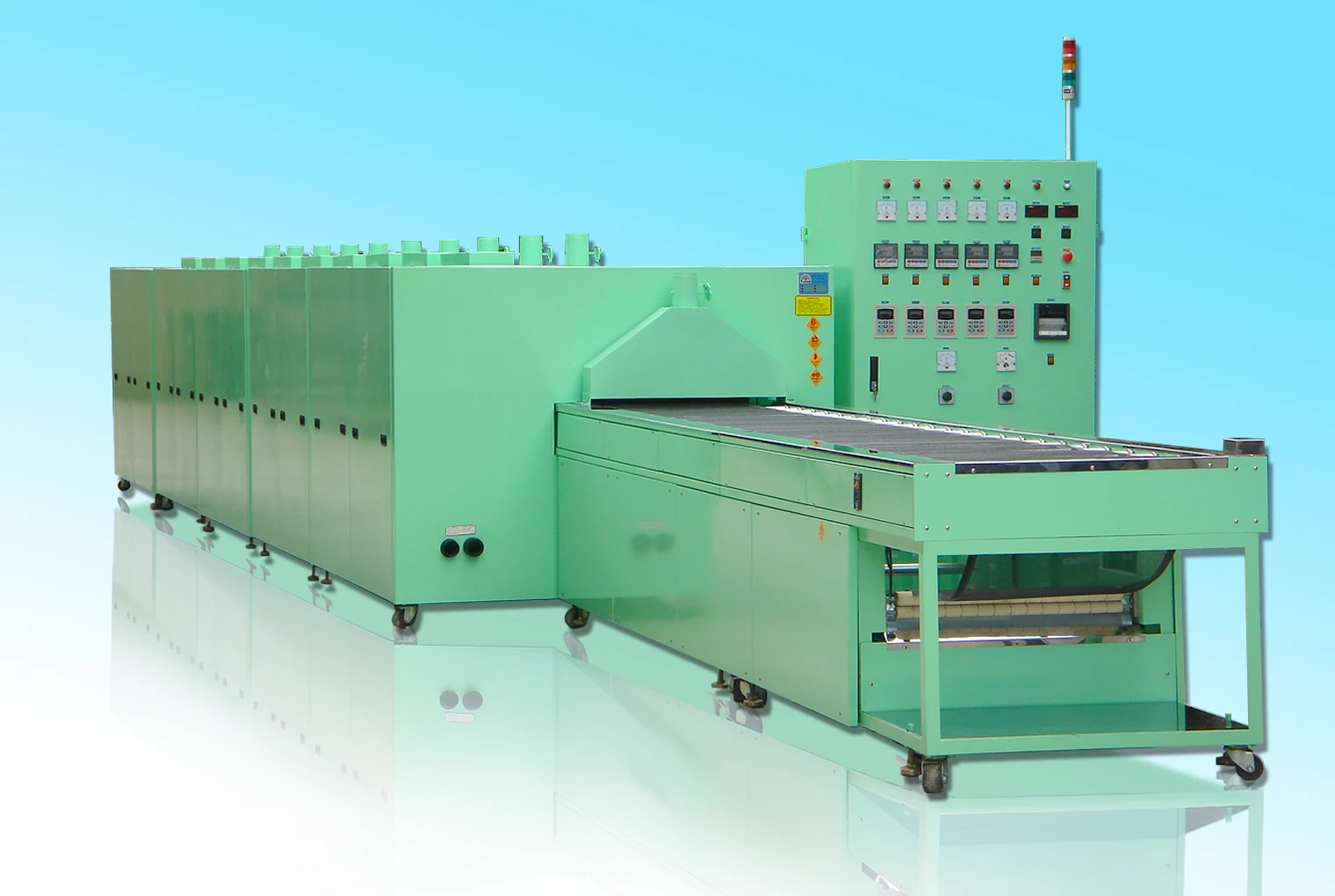 Industrial Continuous Conveyor Dryer Machine Stainless Steel Heating