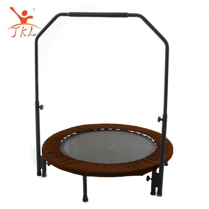 

Adjustable folding mini 40 inch trampoline with handle