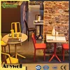 Amywell home furniture heat resistant solid core HPL fast food dining table