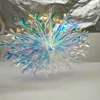 High Quality Iridescent Decoration Hanging Holographic Film Party Fan Rainbow Shine PET Tissue Fans Party Ornaments Decorations